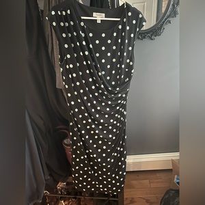 Dress barn polka dot dress size 14